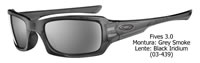 Oakley Fives 3.0 Grey Smoke/Black Iridium (03-439)